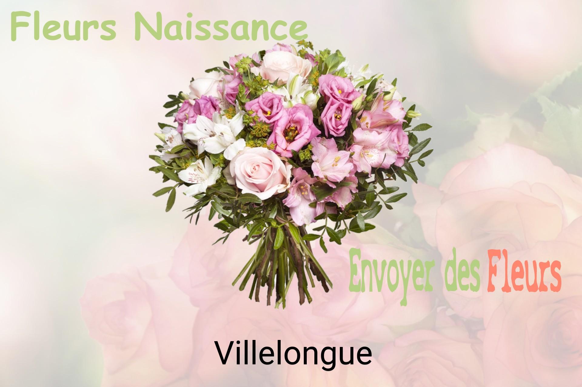 Bouquet de fleurs de naissance livré à Villelongue